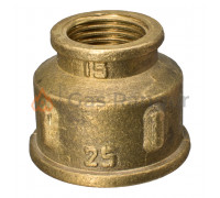 Муфта (латунь) переходная ДУ-15 (1/2) вн.* ДУ-25 (1) вн.